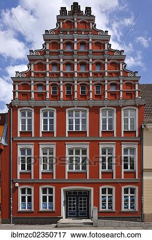 "Ornate gabled Renaissance house from the 16th century, Knopfstrasse street, Greifswald, Mecklenburg-Western Pomerania, Germany, Europe" View Large Photo Image Stock Photo - "Ornate gabled Renaissance house from the 16th century, Knopfstrasse street, Greifswald, Mecklenburg-Western Pomerania, Germany, Europe". Fotosearch