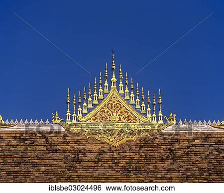 "Ornate, gilded gables on Wat Mai Temple, Luang Prabang, Luang Prabang Province, Laos, Asia" View Large Photo Image Stock Photograph - "Ornate, gilded gables on Wat Mai Temple, Luang Prabang, Luang Prabang Province, Laos, Asia". Fotosearch