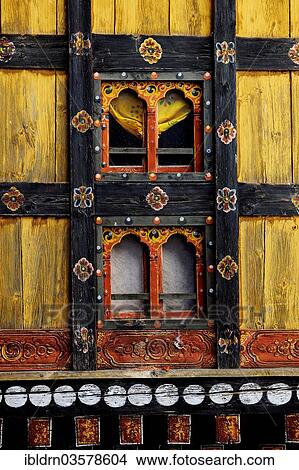 "Ornate window at the Paro Dzong, Paro, Paro district, Bhutan, Asia" View Large Photo Image Picture - "Ornate window at the Paro Dzong, Paro, Paro district, Bhutan, Asia". Fotosearch