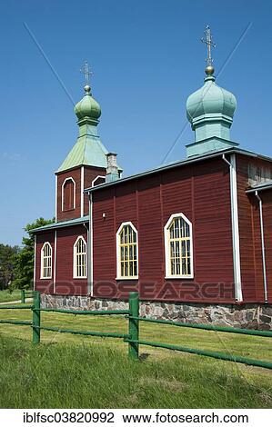 Stock Image - "Orthodox church, Metskula, Saaremaa, Estonia, Baltic States, Europe". Fotosearch
