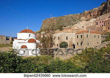 "Orthodox Church of Monemvasia, Peloponnese, Greece, Europe" View Large Photo Image Stock Image - "Orthodox Church of Monemvasia, Peloponnese, Greece, Europe". Fotosearch