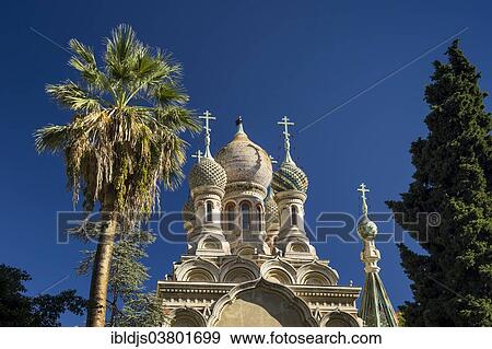 Stock Photo - "Orthodox Church, Sanremo, Imperia, Riviera dei Fiori, Liguria, Italy, Europe". Fotosearch