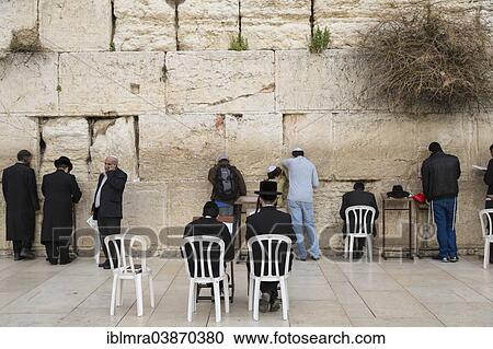 "Orthodox Jews praying at the Western Wall, Wailing Wall, rear view, Jerusalem, Israel, Asia" View Large Photo Image Stock Image - "Orthodox Jews praying at the Western Wall, Wailing Wall, rear view, Jerusalem, Israel, Asia". Fotosearch
