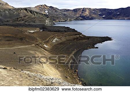 "Oskjuvatn lake, Askja, Iceland, Europe" View Large Photo Image Stock Photo - "Oskjuvatn lake, Askja, Iceland, Europe". Fotosearch