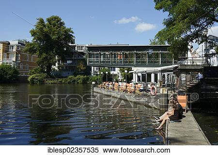 "Osterbekkanal canal, Muehlenkamp pier, Hamburg, Hamburg, Germany, Europe" View Large Photo Image Stock Photography - "Osterbekkanal canal, Muehlenkamp pier, Hamburg, Hamburg, Germany, Europe". Fotosearch