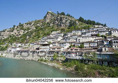 "Osum river, Mangalem quarter, UNESCO World Heritage Site, Berat, Albania, Europe" View Large Photo Image Stock Photograph - "Osum river, Mangalem quarter, UNESCO World Heritage Site, Berat, Albania, Europe". Fotosearch