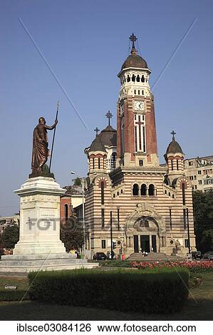 Stock Photograph - "Othodoxe Cathedral St. Joan Botezatorul, Ploiesti, Prahova County, Wallachia, Romania, Europe". Fotosearch