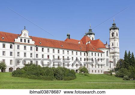 "Ottobeuren Abbey, Unterallgau, Swabia, Bavaria, Germany, Europe" View Large Photo Image Stock Photo - "Ottobeuren Abbey, Unterallgau, Swabia, Bavaria, Germany, Europe". Fotosearch