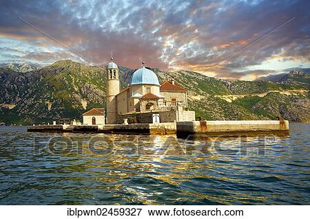 "Our Lady of the Rock, Gospa Od Skrpjela Island, Kotor Bay, Perast, Monte, Europe" View Large Photo Image Stock Photo - "Our Lady of the Rock, Gospa Od Skrpjela Island, Kotor Bay, Perast, Monte, Europe". Fotosearch