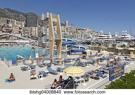 "Outdoor swimming pool, Monaco, Europe" View Large Photo Image Stock Image - "Outdoor swimming pool, Monaco, Europe". Fotosearch