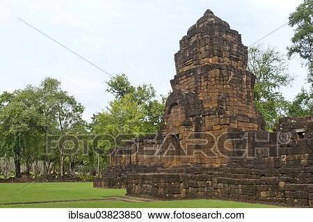 "Overgrown walls and temple tower, Gopura of Prasat, dilapidated temples, historical settlement of the Khmer, Mueang Sing Historical Park, Amphoe Sai Yok, Kanchanaburi province, Central Thailand, Thailand, Asia" View Large Photo Image Stock Image - "Overgrown walls and temple tower, Gopura of Prasat, dilapidated temples, historical settlement of the Khmer, Mueang Sing Historical Park, Amphoe Sai Yok, Kanchanaburi province, Central Thailand, Thailand, Asia". Fotosearch