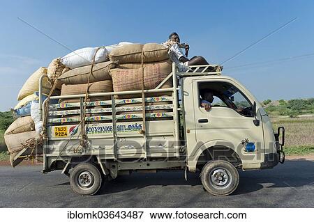 "Overloaded van, Madurai, Tamil Nadu, India, Asia" View Large Photo Image Stock Photo - "Overloaded van, Madurai, Tamil Nadu, India, Asia". Fotosearch