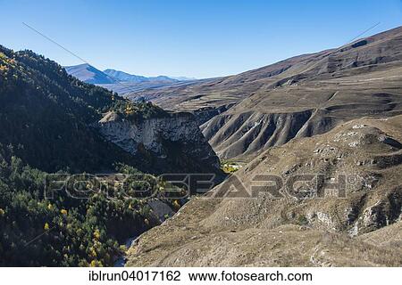 "Overlook over the Chechen mountains, Chechnya, Caucasus, Russia, Europe" View Large Photo Image Stock Image - "Overlook over the Chechen mountains, Chechnya, Caucasus, Russia, Europe". Fotosearch