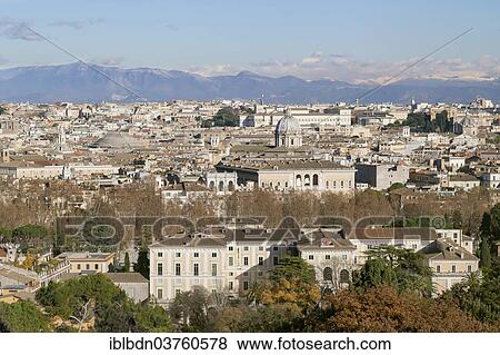 "Overlooking Rome from Janiculum hill, Rome, Lazio, Italy, Europe" View Large Photo Image Stock Photo - "Overlooking Rome from Janiculum hill, Rome, Lazio, Italy, Europe". Fotosearch