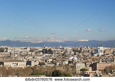 "Overlooking Rome from Janiculum hill, Rome, Lazio, Italy, Europe" View Large Photo Image Stock Photograph - "Overlooking Rome from Janiculum hill, Rome, Lazio, Italy, Europe". Fotosearch