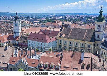 "Overlooking the city, Sibiu, Romania, Europe" View Large Photo Image Stock Photo - "Overlooking the city, Sibiu, Romania, Europe". Fotosearch