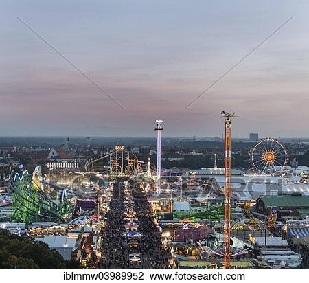 "Overlooking the Oktoberfest, Munich, Upper Bavaria, Bavaria, Germany, Europe" View Large Photo Image Stock Image - "Overlooking the Oktoberfest, Munich, Upper Bavaria, Bavaria, Germany, Europe". Fotosearch