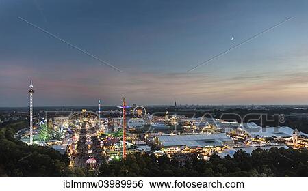 "Overlooking the Oktoberfest, Munich, Upper Bavaria, Bavaria, Germany, Europe" View Large Photo Image Stock Photograph - "Overlooking the Oktoberfest, Munich, Upper Bavaria, Bavaria, Germany, Europe". Fotosearch