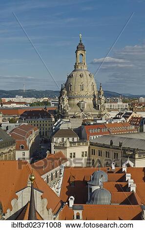 "Overlooking the roofs of the historic centre of Dresden, with Frauenkirche church, viewed from Hausmannsturm tower, Dresden, Saxony, Germany, Europe" View Large Photo Image Stock Photo - "Overlooking the roofs of the historic centre of Dresden, with Frauenkirche church, viewed from Hausmannsturm tower, Dresden, Saxony, Germany, Europe". Fotosearch