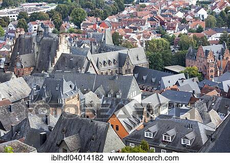"Overlooking the roofs of the old town, Marburg, Hesse, Germany, Europe" View Large Photo Image Stock Image - "Overlooking the roofs of the old town, Marburg, Hesse, Germany, Europe". Fotosearch