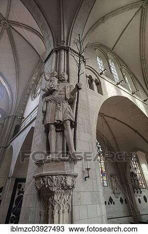 "Oversized Christopher statue with the child Jesus, of John of Bocholt, Munster Cathedral, Munster, Munsterland, North Rhine-Westphalia, Germany, Europe" View Large Photo Image Stock Image - "Oversized Christopher statue with the child Jesus, of John of Bocholt, Munster Cathedral, Munster, Munsterland, North Rhine-Westphalia, Germany, Europe". Fotosearch