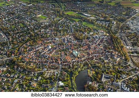 "Overview of Wiedenbruck with St. Aegidius Church and the Franciscan Monastery of Wiedenbruck, aerial view of Rheda-Wiedenbruck, Gutersloh district, Wiedenbruck, Rheda-Wiedenbruck, North Rhine-Westphalia, Germany, Europe" View Large Photo Image Stock Photo - "Overview of Wiedenbruck with St. Aegidius Church and the Franciscan Monastery of Wiedenbruck, aerial view of Rheda-Wiedenbruck, Gutersloh district, Wiedenbruck, Rheda-Wiedenbruck, North Rhine-Westphalia, Germany, Europe". Fotosearch