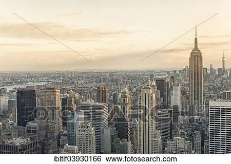 "Overview with the Empire State Building, Manhattan, New York City, New York, United States, North America" View Large Photo Image Stock Photograph - "Overview with the Empire State Building, Manhattan, New York City, New York, United States, North America". Fotosearch
