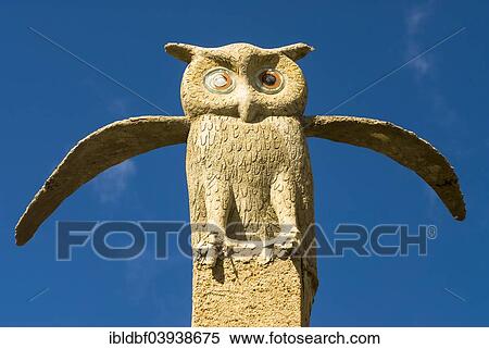 "Owl sculpture, The Owl House, Museum of artist Helen Martins, Nieu-Bethesda, Cacadu District, Eastern Cape Province, South Africa, Africa" View Large Photo Image Stock Photography - "Owl sculpture, The Owl House, Museum of artist Helen Martins, Nieu-Bethesda, Cacadu District, Eastern Cape Province, South Africa, Africa". Fotosearch