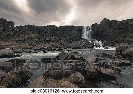"Oxara river in the Thingvellir National Park, a UNESCO World Heritage Site, Golden Circle, West-Island, Iceland, Europe" View Large Photo Image Stock Photograph - "Oxara river in the Thingvellir National Park, a UNESCO World Heritage Site, Golden Circle, West-Island, Iceland, Europe". Fotosearch