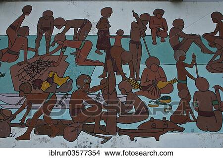 "Pacific wall painting, Efate Island, Shefa Province, Vanuatu, Oceania" View Large Photo Image Picture - "Pacific wall painting, Efate Island, Shefa Province, Vanuatu, Oceania". Fotosearch