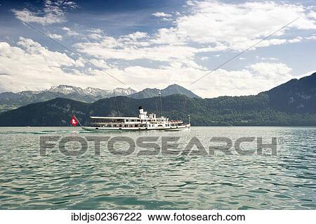 "Paddle Steamer, Lake Lucerne, Canton of Lucerne, Switzerland, Europe" View Large Photo Image Stock Image - "Paddle Steamer, Lake Lucerne, Canton of Lucerne, Switzerland, Europe". Fotosearch