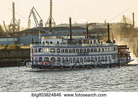 "Paddle steamer Louisiana Star, harbour cruise, Hamburg, Germany, Europe" View Large Photo Image Stock Photograph - "Paddle steamer Louisiana Star, harbour cruise, Hamburg, Germany, Europe". Fotosearch