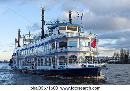 "Paddle steamer, Lousiana Star during a harbour cruise, Hamburg-Port, Hamburg, Hamburg, Germany, Europe" View Large Photo Image Stock Image - "Paddle steamer, Lousiana Star during a harbour cruise, Hamburg-Port, Hamburg, Hamburg, Germany, Europe". Fotosearch