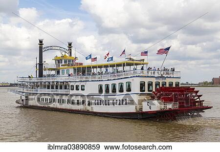 "Paddle steamer on the Mississippi River, New Orleans, Louisiana, United States, North America" View Large Photo Image Stock Photo - "Paddle steamer on the Mississippi River, New Orleans, Louisiana, United States, North America". Fotosearch