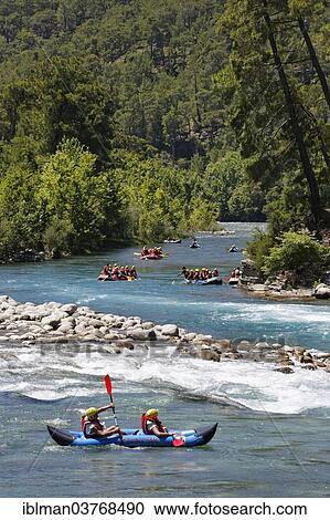 "Paddlers, rafting on the Koprucay River, Koprulu Canyon National Park, Antalya Province, Turkey, Asia" View Large Photo Image Stock Image - "Paddlers, rafting on the Koprucay River, Koprulu Canyon National Park, Antalya Province, Turkey, Asia". Fotosearch