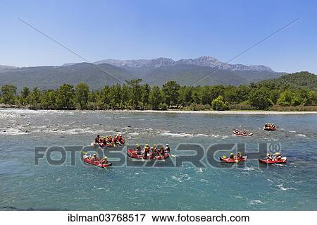 "Paddlers, rafting on the Koprucay River, Koprulu Canyon National Park, Antalya Province, Turkey, Asia" View Large Photo Image Stock Photo - "Paddlers, rafting on the Koprucay River, Koprulu Canyon National Park, Antalya Province, Turkey, Asia". Fotosearch