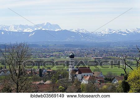 "Paehl with the main ridge of the Alps at back, Pfaffenwinkel, Pahl, Pfaffenwinkel region, Upper Bavaria, Bavaria, Germany, Europe" View Large Photo Image Stock Photo - "Paehl with the main ridge of the Alps at back, Pfaffenwinkel, Pahl, Pfaffenwinkel region, Upper Bavaria, Bavaria, Germany, Europe". Fotosearch