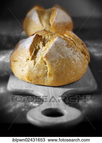 "Pain Au Levan loaves, French white bread" View Large Photo Image Stock Image - "Pain Au Levan loaves, French white bread". Fotosearch