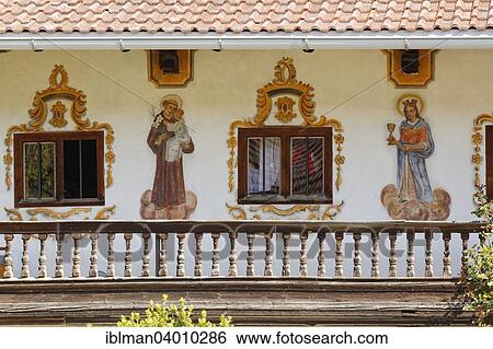 "Painted farmhouse, Berbling, Bad Aibling, Upper Bavaria, Bavaria, Germany, Europe" View Large Photo Image Stock Photograph - "Painted farmhouse, Berbling, Bad Aibling, Upper Bavaria, Bavaria, Germany, Europe". Fotosearch