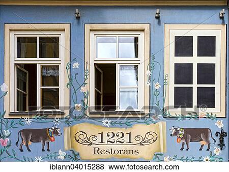 "Painted house facade in the old town Vecriga, Riga, Latvia, Europe" View Large Photo Image Stock Photo - "Painted house facade in the old town Vecriga, Riga, Latvia, Europe". Fotosearch
