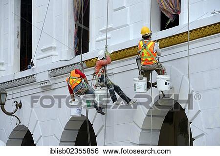 "Painting and decoration work at a historic building in the old town of Guayaquil, Ecuador, South America" View Large Photo Image Stock Photograph - "Painting and decoration work at a historic building in the old town of Guayaquil, Ecuador, South America". Fotosearch