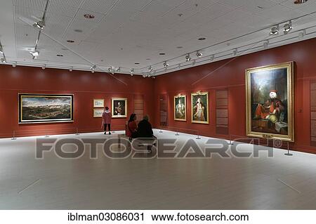 Stock Image - "Painting exhibition at the Pera Museum, Beyoglu, Istanbul, European side, Istanbul Province, Turkey, European side, Europe". Fotosearch