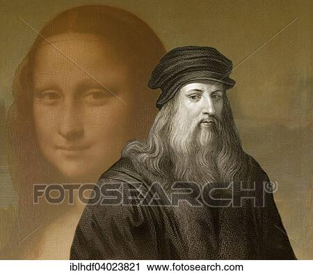 "Painting Mona Lisa, in front Leonardo da Vinci, Italian painter, sculptor, architect, engineer, historical illustration" View Large Photo Image Stock Image - "Painting Mona Lisa, in front Leonardo da Vinci, Italian painter, sculptor, architect, engineer, historical illustration". Fotosearch
