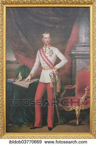 "Painting of Emperor Franz Joseph I of Austria, Schloss Schoenbrunn Palace, Vienna, Austria, Europe" View Large Photo Image Stock Photo - "Painting of Emperor Franz Joseph I of Austria, Schloss Schoenbrunn Palace, Vienna, Austria, Europe". Fotosearch