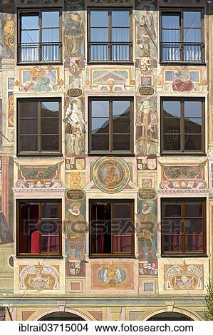 "Paintings of the genealogy of the House of Wittelsbach, anno 1598, Landschaftshaus or Alte Post building, historic center, Landshut, Lower Bavaria, Bavaria, Germany, Europe" View Large Photo Image Picture - "Paintings of the genealogy of the House of Wittelsbach, anno 1598, Landschaftshaus or Alte Post building, historic center, Landshut, Lower Bavaria, Bavaria, Germany, Europe". Fotosearch