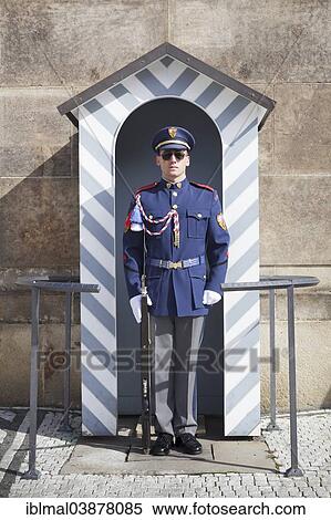"Palace guard at Prague Castle, Castle District, Hradcany, Prague, Bohemia, Czech Republic, Europe" View Large Photo Image Stock Photography - "Palace guard at Prague Castle, Castle District, Hradcany, Prague, Bohemia, Czech Republic, Europe". Fotosearch