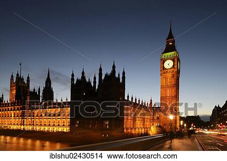 "Palace of Westminster or Houses of Parliament and Big Ben clock tower at dusk, London, England, United Kingdom, Europe" View Large Photo Image Picture - "Palace of Westminster or Houses of Parliament and Big Ben clock tower at dusk, London, England, United Kingdom, Europe". Fotosearch