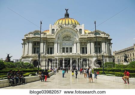 "Palacio de Bellas Artes, Palace of Fine Arts, museum and opera house, historic centre, Mexico City, Federal District, Mexico, North America" View Large Photo Image Stock Photo - "Palacio de Bellas Artes, Palace of Fine Arts, museum and opera house, historic centre, Mexico City, Federal District, Mexico, North America". Fotosearch
