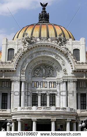 Stock Photo - "Palacio de Bellas Artes, Palace of Fine Arts, city centre, Mexico City, Federal District, Mexico, North America". Fotosearch