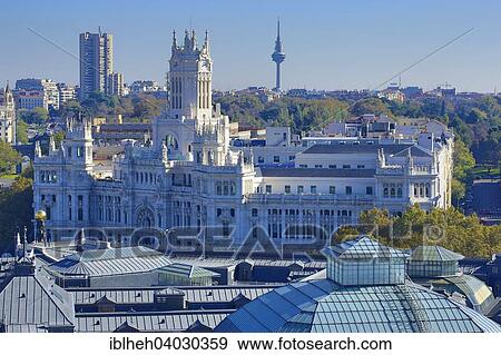 "Palacio de Cibeles, Plaza de Cibeles, Madrid, Spain, Europe" View Large Photo Image Stock Photo - "Palacio de Cibeles, Plaza de Cibeles, Madrid, Spain, Europe". Fotosearch